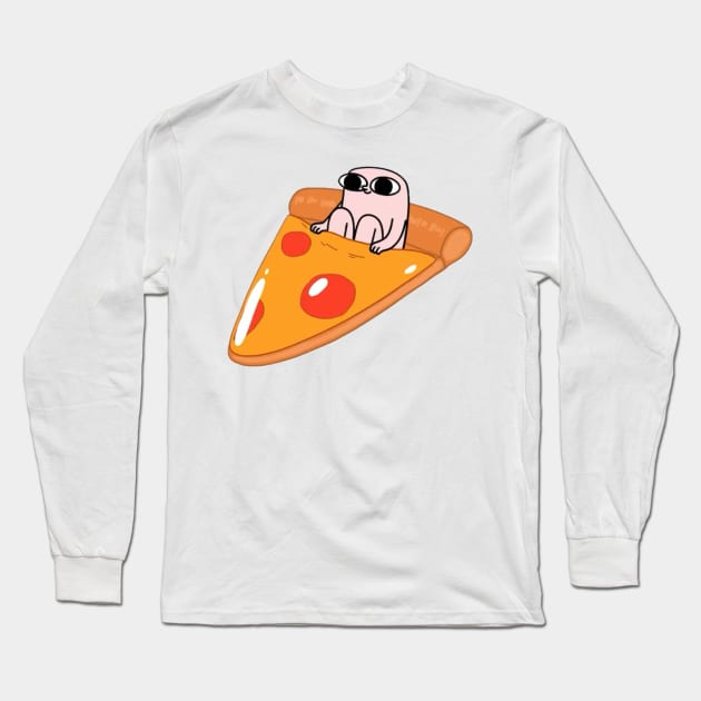 Pizza Buddy Long Sleeve T-Shirt by aleajsstuff